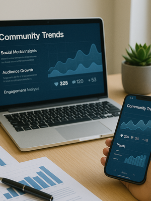 Financial analyst reviewing data